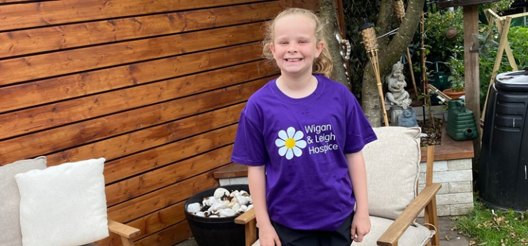 Emilee swims 10K to raise funds for the hospice