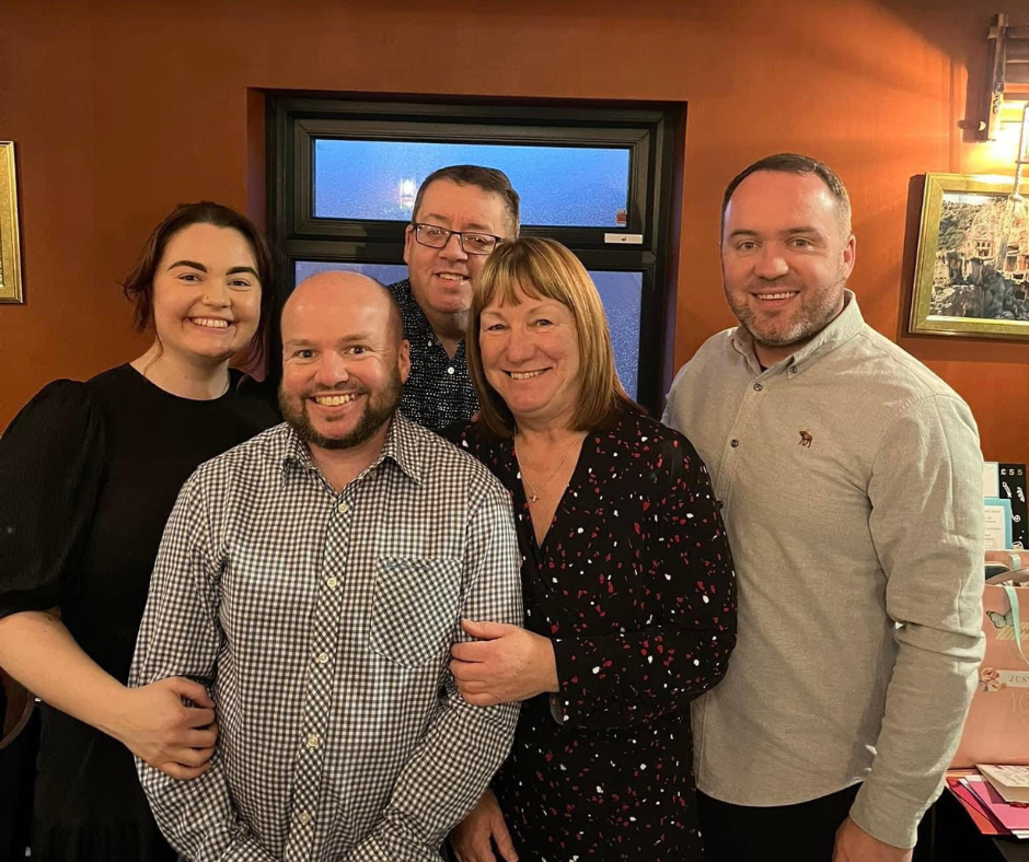 Terry with his family.