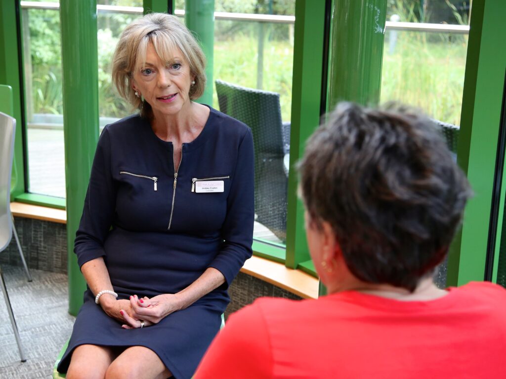 Counselling services at the hospice.