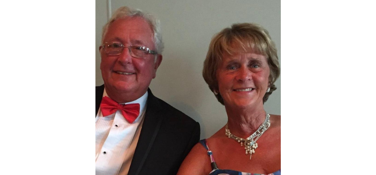 Annette and Denis - who have received support from the hospice.
