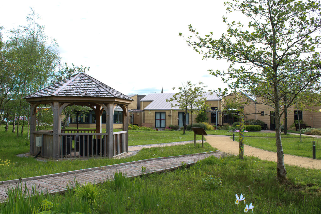 The Wigan & Leigh Hospice grounds.