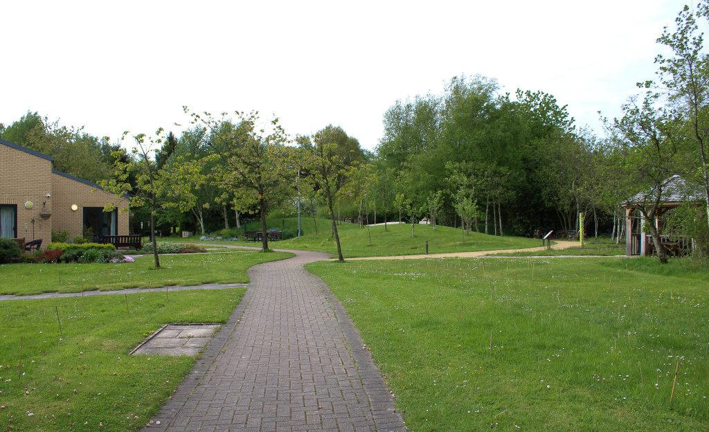 A path through the hospice grounds